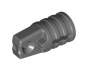 Preview: LEGO Gelenke 30552 Scharnier 1x2 mit Achsloch (1 Finger, rastend), dunkelgrau