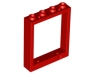 Preview: LEGO Türen und Fenster 6154 Fensterrahmen 1x4x4, rot