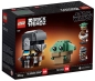 Preview: Box Rückansicht: LEGO Brickheadz 75317 Der Mandalorianer und das Kind