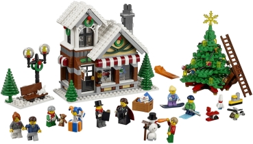 Preview: LEGO Creator 10249 Weihnachtlicher Spielzeugladen, Inhalt