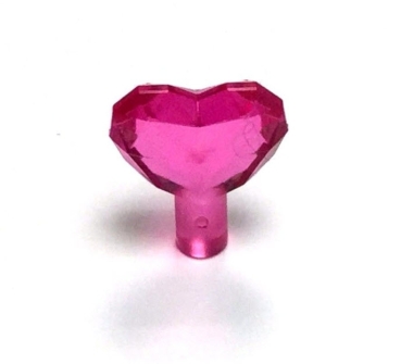 LEGO Gestein 15745 Edelsteinherz, transparent-dunkelpink