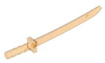 LEGO Waffen 21459 Ninja-Schwert, transparent-orange