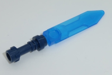 LEGO Waffen 23860c01 Nexo-Schwert, transparent-dunkelblau mit dunkelblauem Griff
