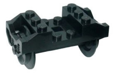 LEGO® 1 x Eisenbahn Achse komplett schwarz NEU 2878 57051 57878 
