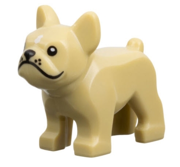 LEGO Tiere 29602pb01 Bulldogge, beige