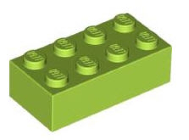 LEGO Steine 3001 Stein 2x4, lindgrün