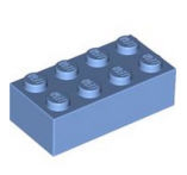LEGO Steine 3001 Stein 2x4, mittelblau
