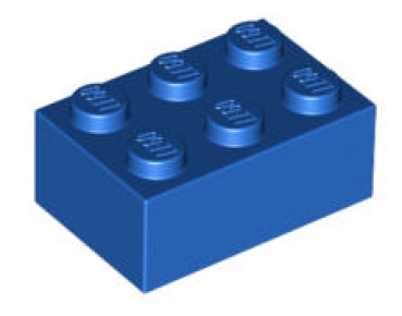 LEGO Steine 3002 Stein 2x3, blau