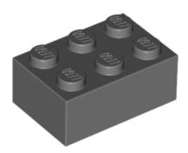 LEGO Steine 3002 Stein 2x3, dunkelgrau