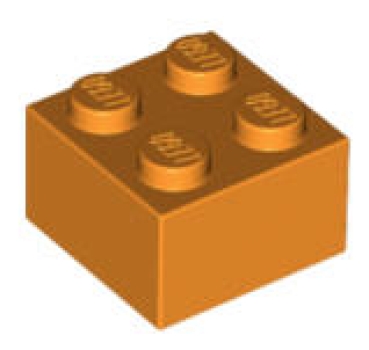 LEGO Steine 3003 Stein 2x2, orange