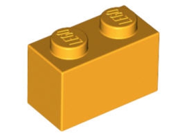LEGO Steine 3004 Stein 2x1, knallhellorange