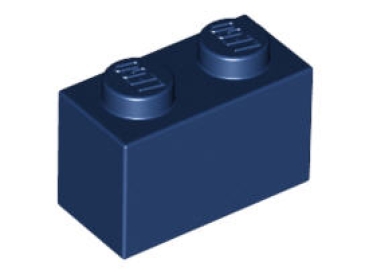 LEGO Steine 3004 Stein 2x1, dunkelblau