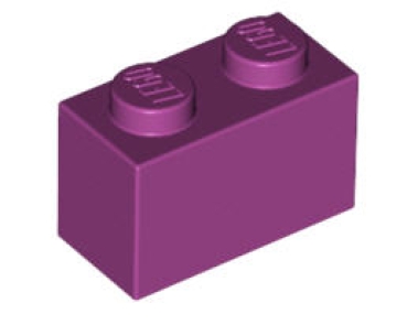 LEGO Steine 3004 Stein 2x1, magentarot