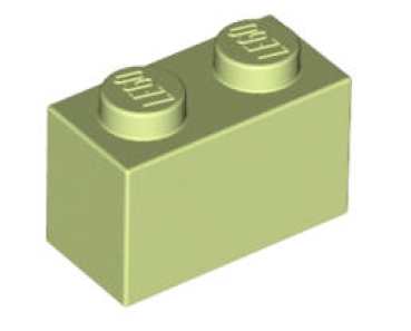 LEGO Steine 3004 Stein 2x1, gelbgrün
