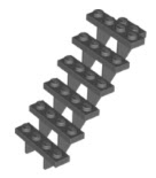 LEGO Treppen 30134 Stiege 7x4x6, dunkelgrau