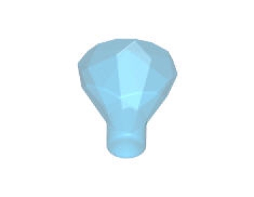 LEGO Gestein30153 Edelstein mit 24 Facetten, transparent-dunkelblau