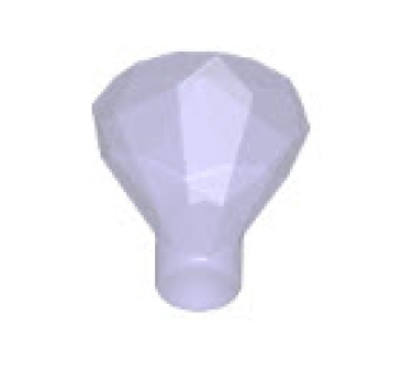 LEGO Gestein 30153 Edelstein mit 24 Facetten, transparent-purpur