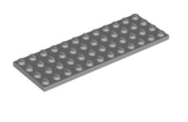 LEGO Platten 3029 Platte 4x12, hellgrau