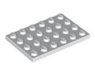 LEGO Platten 3032 Platte 4x6, weiß
