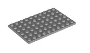 LEGO Platten 3033 Platte 6x10, hellgrau