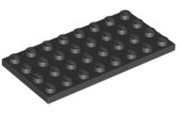 LEGO Platten 3035 Platte 4x8, schwarz