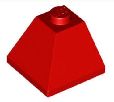LEGO Schrägsteine 3045 Eck-Dachstein 45° 2x2, rot