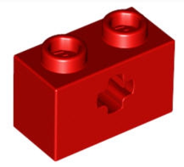 LEGO Technic 32064 Technikstein 1x2 (1 Achsloch), rot