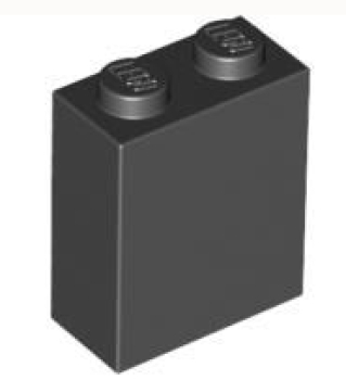 LEGO Steine 3245c Stein 2x1x2, schwarz