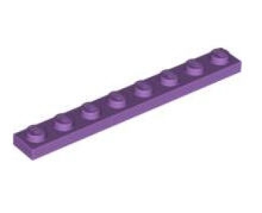 LEGO Platten 3460 Platte 1x8, mittel-lavendel