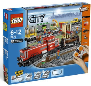 LEGO City 3677 Roter Güterzug