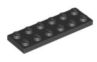 LEGO Platten 3795 Platte 2x6, schwarz