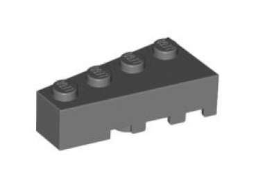 LEGO Sondersteine 41768 Keilstein 2x4 links, dunkelgrau