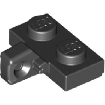 LEGO Gelenke 44567 Scharnierplatte 2x1 (1 Finger, rastend), schwarz