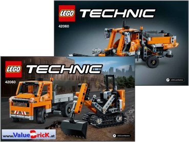 LEGO Technic BAUANLEITUNG 42060 Straßenbau-Fahrzeuge