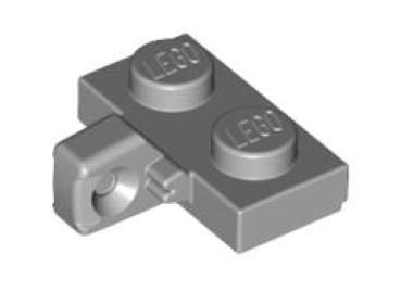 LEGO Gelenke 44567 Scharnierplatte 2x1 (1 Finger, rastend), hellgrau