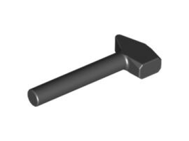 LEGO Minifiguren Zubehör 4522 Hammer, schwarz