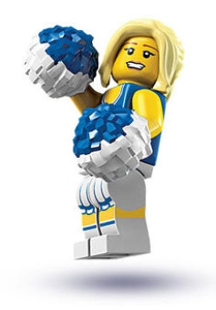 LEGO Minifiguren Serie 1 8683-01 Cheerleaderin