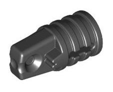LEGO Gelenke 30552 Scharnier 1x2 mit Achsloch (1 Finger, rastend), schwarz