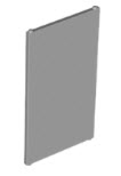LEGO Türen und Fenster 57895 Fensterglas für Rahmen 1x4x6, hellgrau