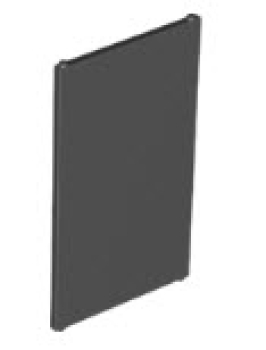 LEGO Türen und Fenster 57895 Fensterglas für Rahmen 1x4x6, schwarz