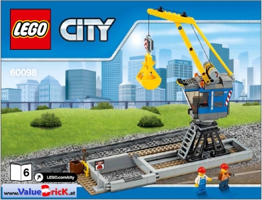 LEGO City BAUANLEITUNG 60098 Schwerlastzug, nur Beladestation
