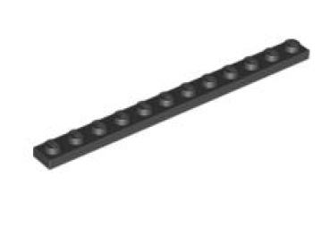 LEGO Platten 60479 Platte 1x12, schwarz