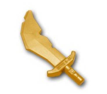 LEGO Waffen 60752 Krummsäbel mit Scharten , perlgold