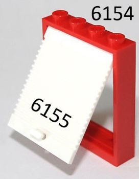 LEGO Türen und Fenster 6154 Fensterrahmen 1x4x4, Kombinationsmöglichkeiten