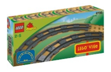 2 gewölbte LEGO®  Monorail  Schienen 