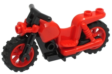 LEGO Fahrzeuge 65521c03 Motorrad (komplett), rot