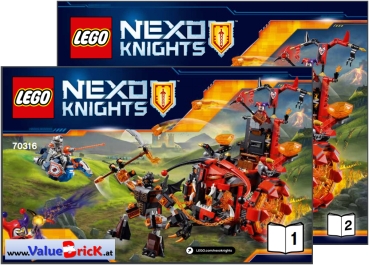 LEGO Nexo Knights BAUANLEITUNG 70316 Jestros Gefährt der Finsternis