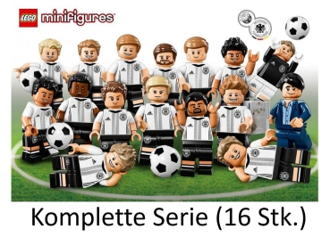LEGO DFB "Die Mannschaft" Minifiguren 71014 Alle 16 Minifiguren