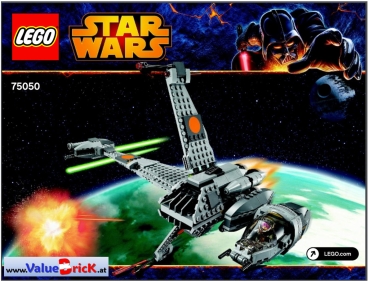 LEGO Star Wars BAUANLEITUNG 75050 B-Wing