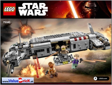 LEGO Star Wars BAUANLEITUNG 75140 Resistance Troop Transporter